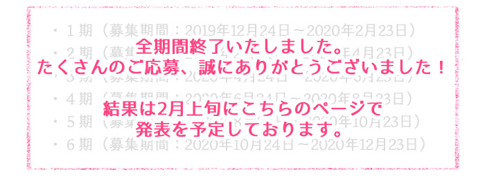 募集期間詳細