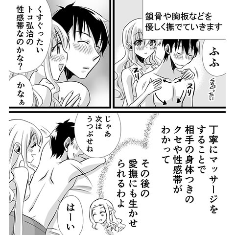 マッサージから行うセックスのやり方がわかる漫画14