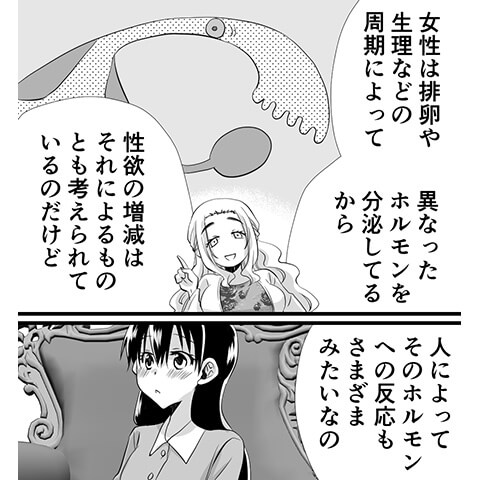 生理中でのオナニーについてわかる漫画