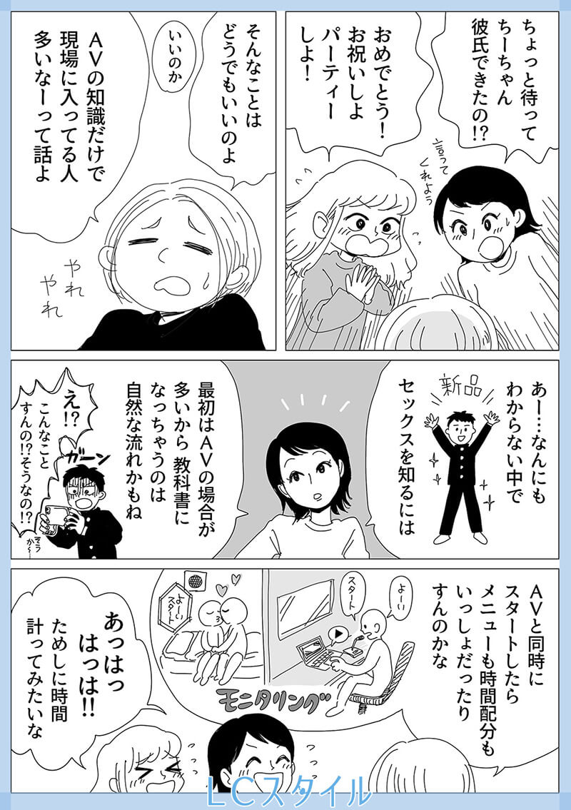 リビングガールズトーク12話2コマ