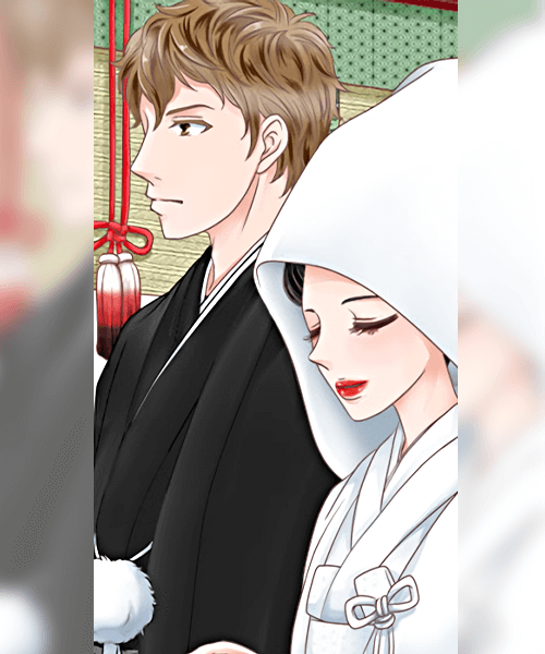 白無垢に身を包んだ月乃