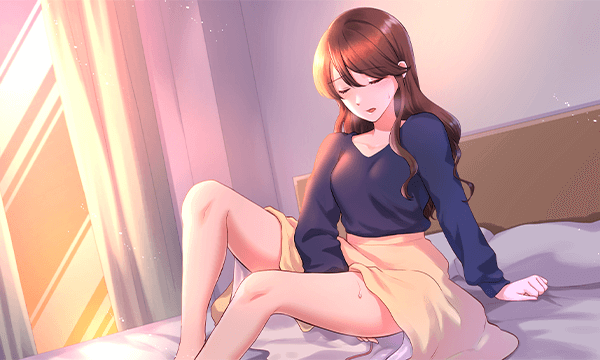 自分を慰める智子