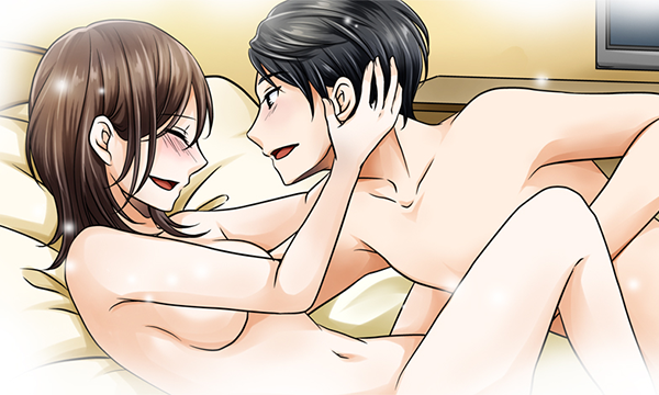 裸で絡み合うふたり