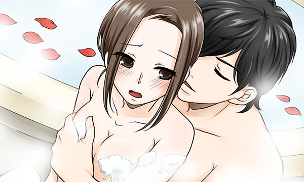 後ろから彼に抱かれる私