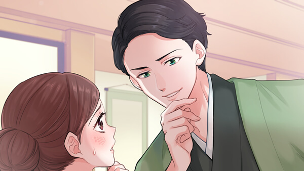 官能小説挿絵:ドSな表情を浮かべる男性