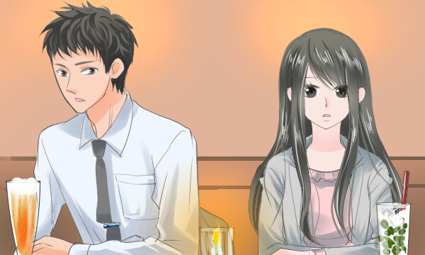 悩みを男性に相談する女性