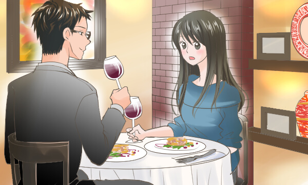 迷いの男との食事