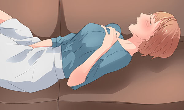 ひとりエッチをしている女性