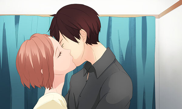 キスしている先生と里香