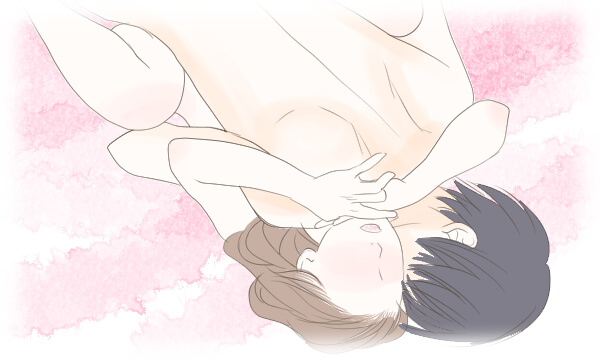 裸で抱き合う男女