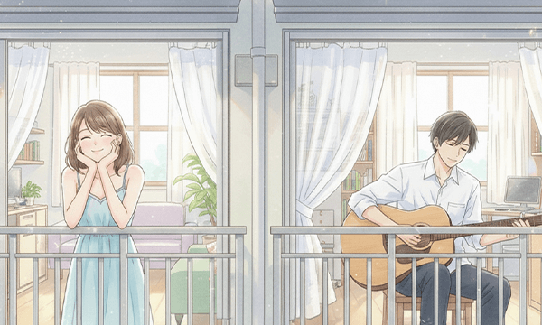 隣同士に住む陽菜と隼人