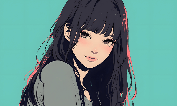 印象的な唇を持つ女性