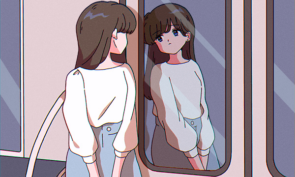 窓の外を見つめる彩耶