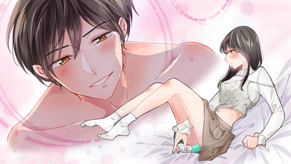 官能小説挿絵:ラブグッズでひとりエッチしている女性