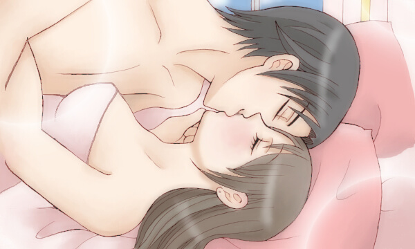 官能小説;キスする二人