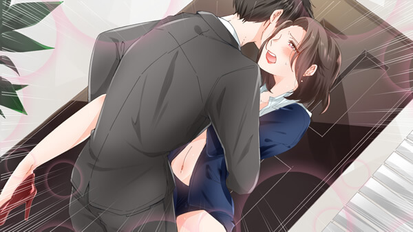 官能小説挿絵:エッチな雰囲気の男女