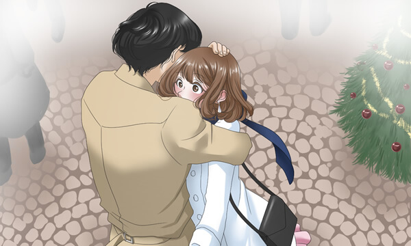抱きしめあう男女の官能小説イラスト