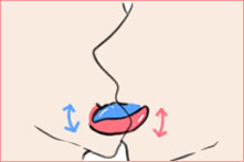 ディープキスのやり方:クロスキスのやり方が分かる画像