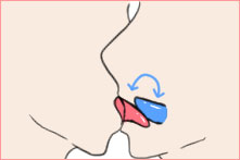 ディープキスのやり方:オブラートキスのやり方が分かる画像