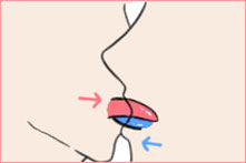 ディープキスのやり方:リズミカルキスのやり方が分かる画像