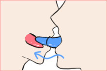 ディープキスのやり方:スロートキスのやり方が分かる画像