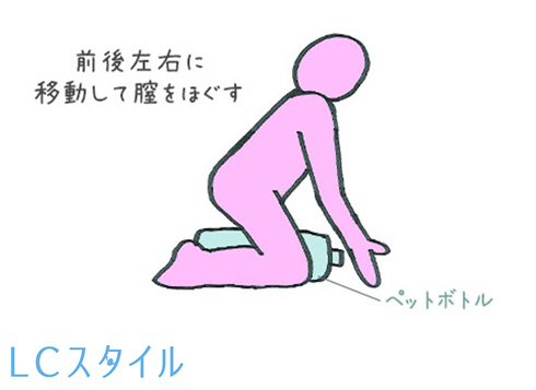 ペットボトルで膣をほぐす