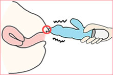バイブオナニーのやり方がわかる画像