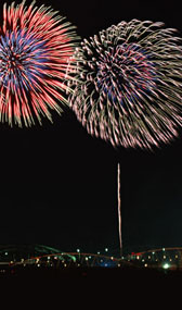 官能小説;夜空に打ちあがる花火の写真