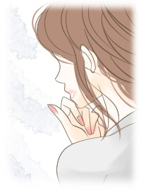 ゆるさに悩む女性