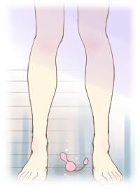 女性の足元