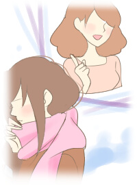 考える女性